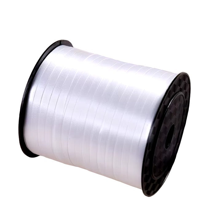 Panglica pentru Baloane, Vivimall, Rola de 200 de Metri, din Rafie, Alba - vivimall.ro