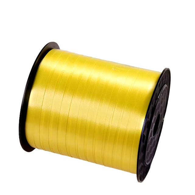 Panglica pentru Baloane, Vivimall, Rola de 200 de Metri, din Rafie, Aurie - vivimall.ro