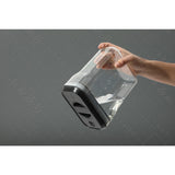 Recipient din Plastic, Vivimall, pentru Alimente/Obiecte, Inchidere Ermetica Rotire 90 grade, 2l, 20.5 x 10.5 x 27 cm, Transparent - vivimall.ro