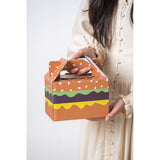 Set Farfurii Ceramice sub Forma de Burger, din Ceramica, pentru Sosuri si Gustari, Mini Farfurii Stivuibile, Multicolor - vivimall.ro