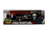 JADA BATMAN SET MASINUTA METALICA BATMOBILE  1:24 SI 4 FIGURINE
