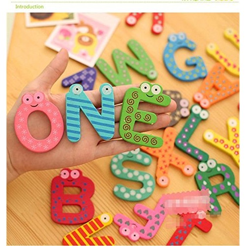 Set 26 magneti educativi alfabet | ABCWood - vivimall.ro