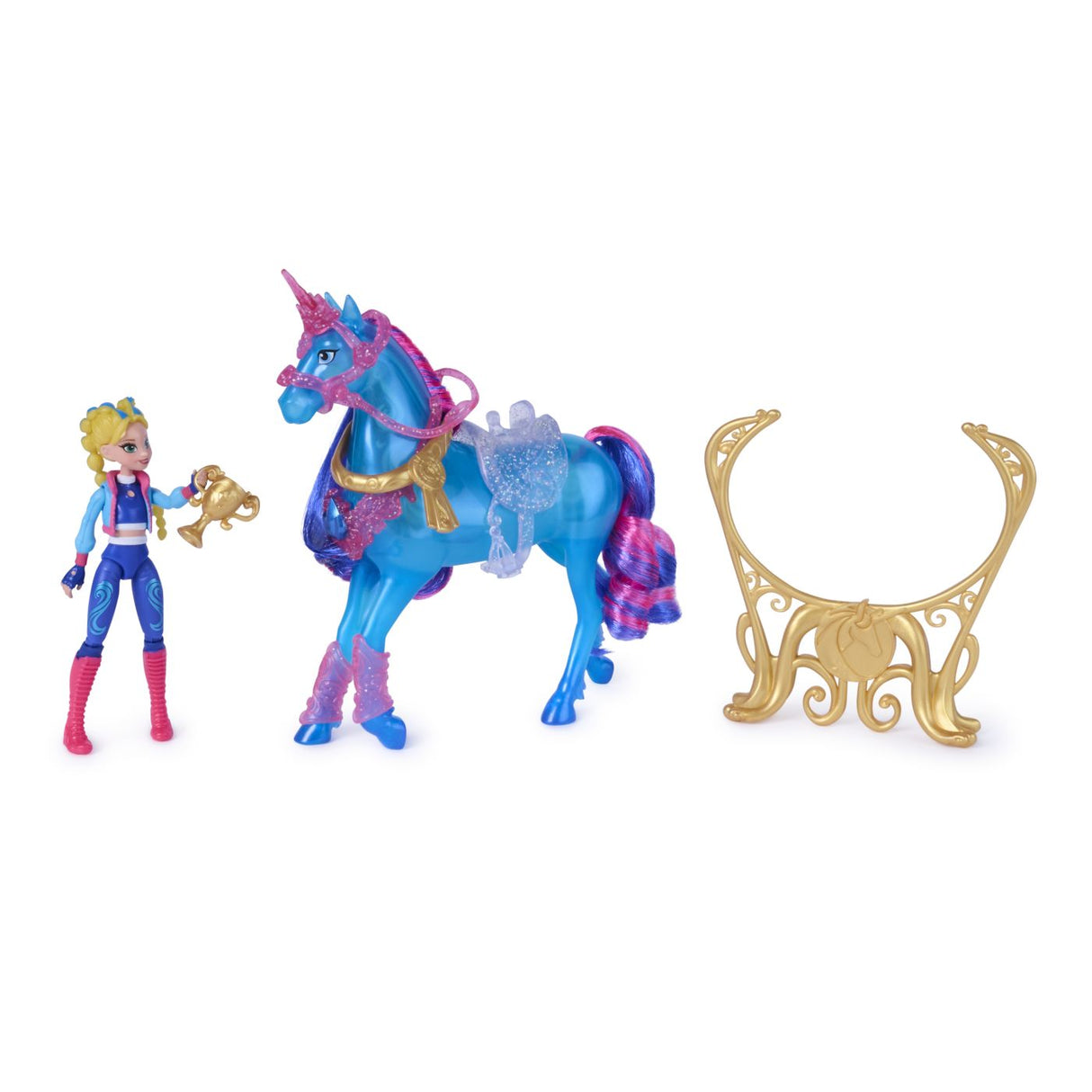 UNICORN ACADEMY SET ANTRENEAZA SI STRALUCESTE UNICORNUL RIVER SI PAPUSA ISABEL