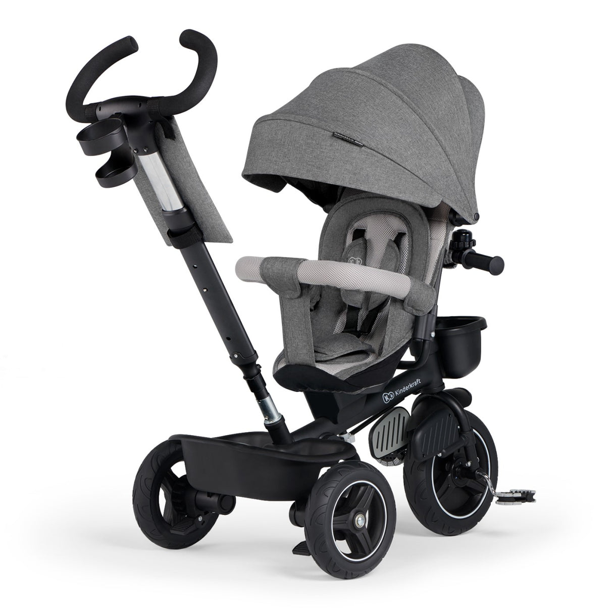 TRICICLETA KINDERKRAFT SPINSTEP, GREY