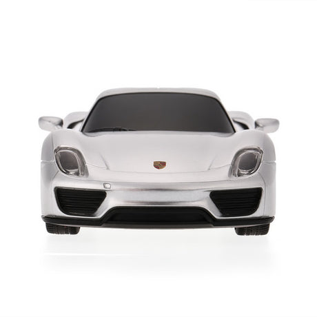 MASINA CU TELECOMANDA PORSCHE 918 SPYDER ARGINTIU CU SCARA 1 LA 24