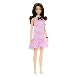 BARBIE PAPUSA BARBIE FASHIONISTAS BRUNETA CU ROCHIE ROZ IN CAROURI