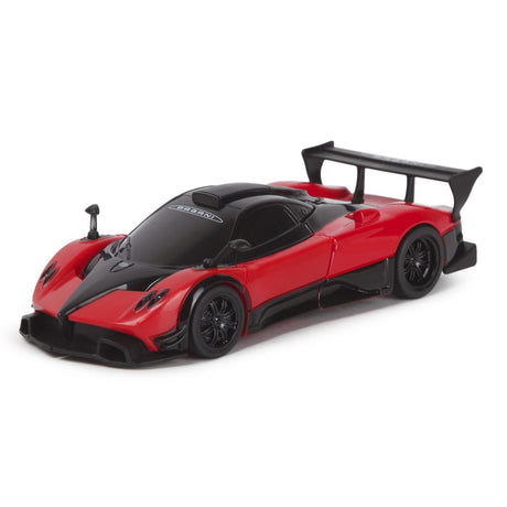 MASINUTA METALICA CONVERTIBILA PAGANI ZONDA R ROSU CU SCARA 1 LA 32