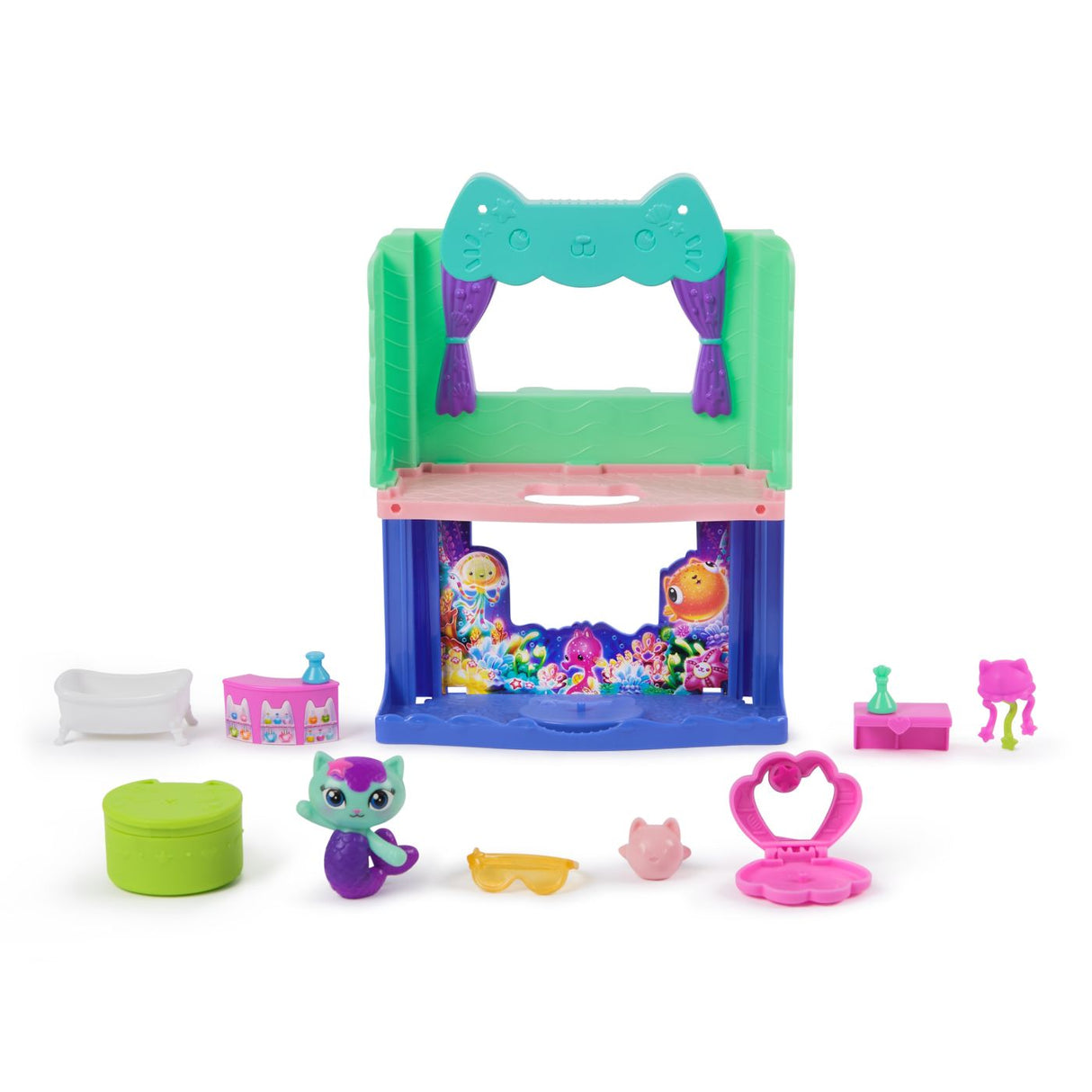 GABBYS DOLLHOUSE FILMUL SET BAIA SPA A PISICII MERCAT CU FIGURINA SI ACCESORII