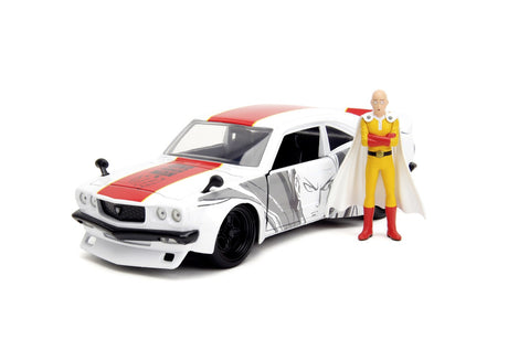 JADA ONE PUNCH MAN SET MASINUTA METALICA MAZDA RX 3 SI FIGURINA SAITAMA