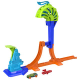 HOT WHEELS STUNT TRACKS PISTA PENTRU CASCADORII CAMPIONUL LANSARII PUTERNICE CU MASINUTA INCLUSA