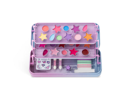 MARTINELIA LITTLE UNICORN TRUSA DE MACHIAJ IN CUTIE DE METAL CU 3 COMPARTIMENTE