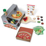 MELISSA AND DOUG TOP AND BAKE SET DE JOACA MASA DE FACUT PIZZA DIN LEMN