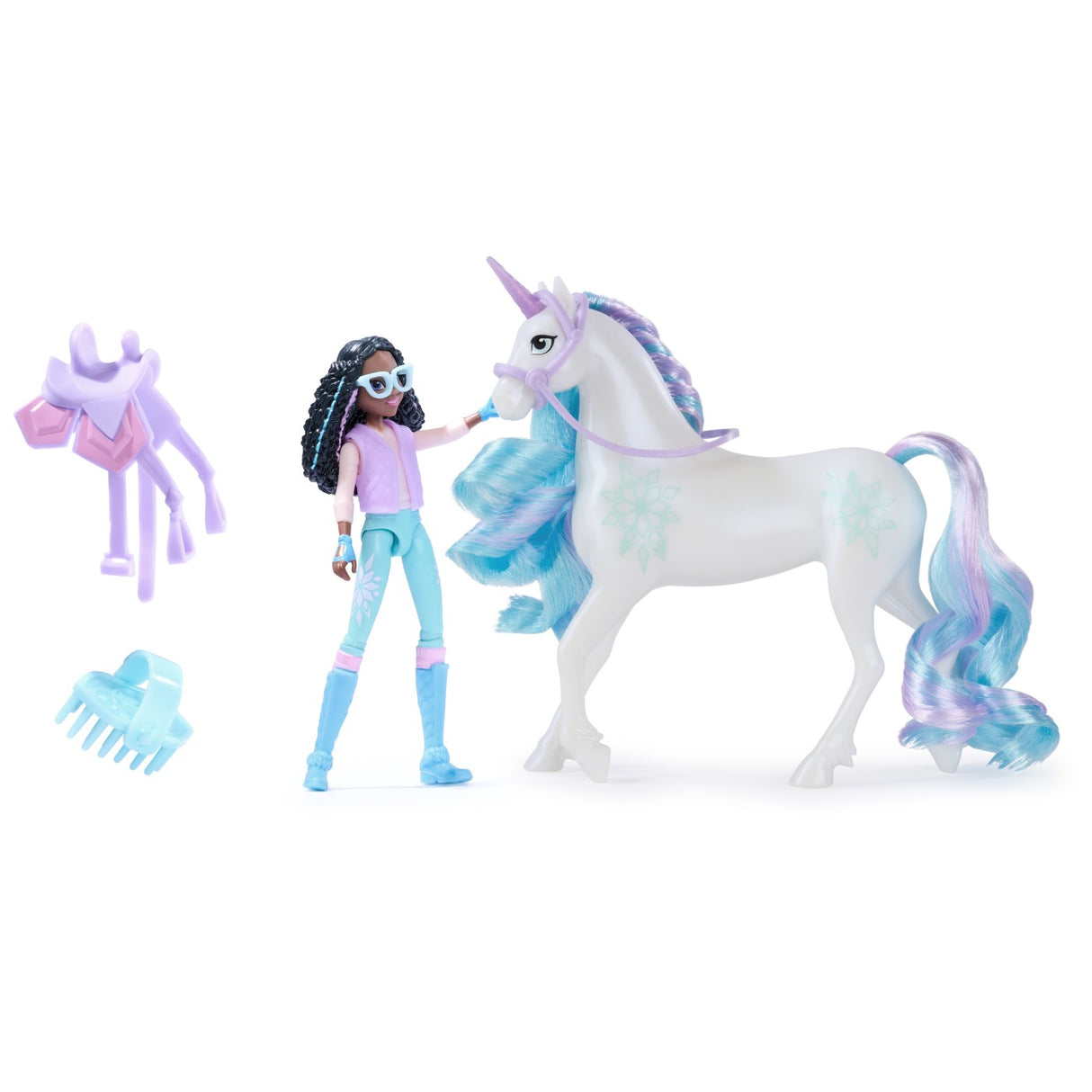 UNICORN ACADEMY SET UNICORN GLACIER SI PAPUSA LAYLA