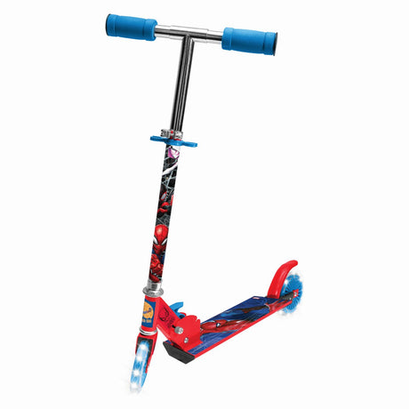 TROTINETA CU 2 ROTI LUMINOASE SPIDERMAN