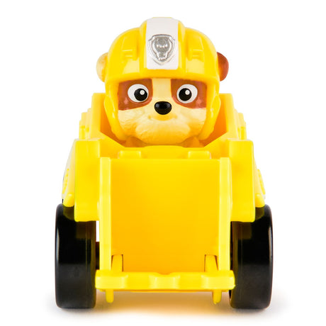 PATRULA CATELUSILOR PUP SQUAD RACERS AIR RESCUE VEHICUL METALIC RUBBLE SCARA 1 LA 55