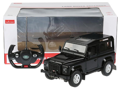 MASINA CU TELECOMANDA LAND ROVER DEFENDER NEGRU CU SCARA 1 LA 14