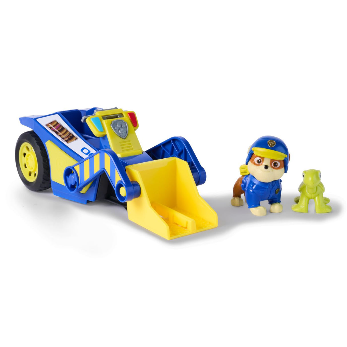 PATRULA CATELUSILOR CAUTARE SI SALVARE SET FIGURINA RUBBLE SI VEHICUL BULDOZER