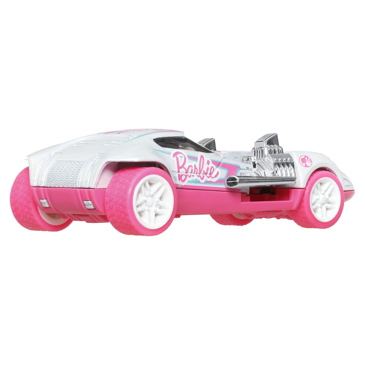 HOT WHEELS MASINUTA METALICA CU SISTEM PULL BACK BARBIE TWIN MILL STREET POWER SCARA 1:43