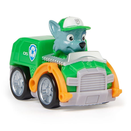 PATRULA CATELUSILOR PUP SQUAD RACERS VEHICUL CU FIGURINA ROCKY