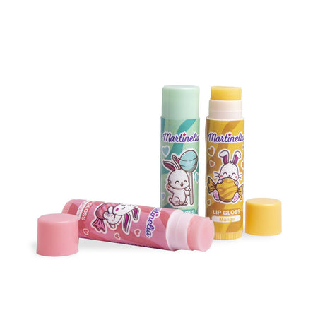 MARTINELIA YUMMY SET 3 BALSAMURI DE BUZE IN FORMA DE CUTIE DE SUC