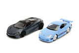 JADA FAST AND FURIOUS LEGACY SET 2 MASINUTE METALICE PORSCHE 911 GT3 RS SI MCLAREN 720S SCARA 1:32