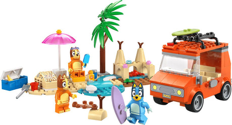 LEGO BLUEY CALATORIA FAMILIEI LUI BLUE CU MASINA LA PLAJA 11202