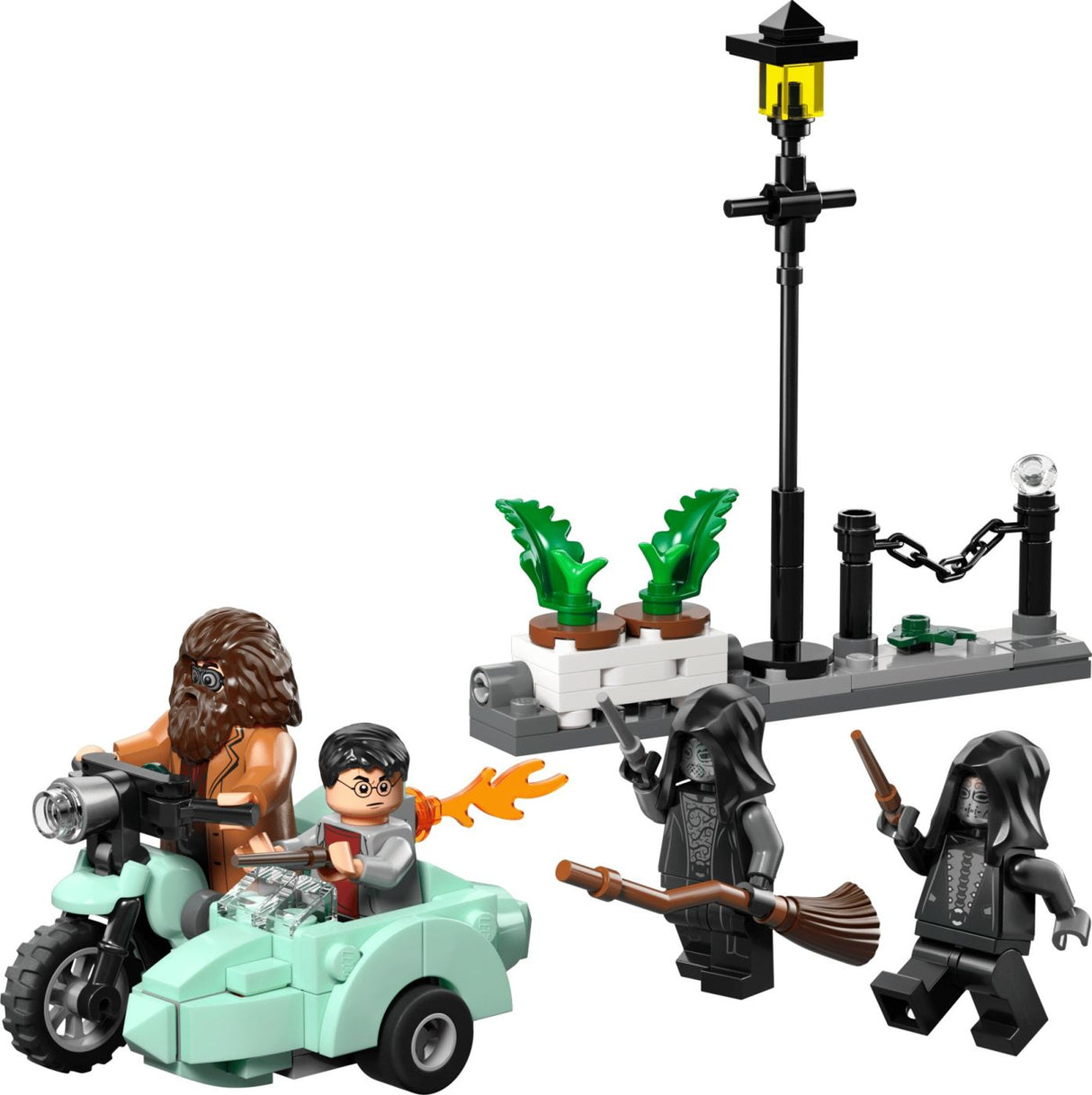 LEGO HARRY POTTER HAGRID SI HARRY IN FUGA DE PE ALEEA BOSCHETELOR 76459