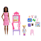 BARBIE SET DE JOACA PAPUSA BARBIE BRUNETA MULATRA FACE CARIERA PROFESOARA