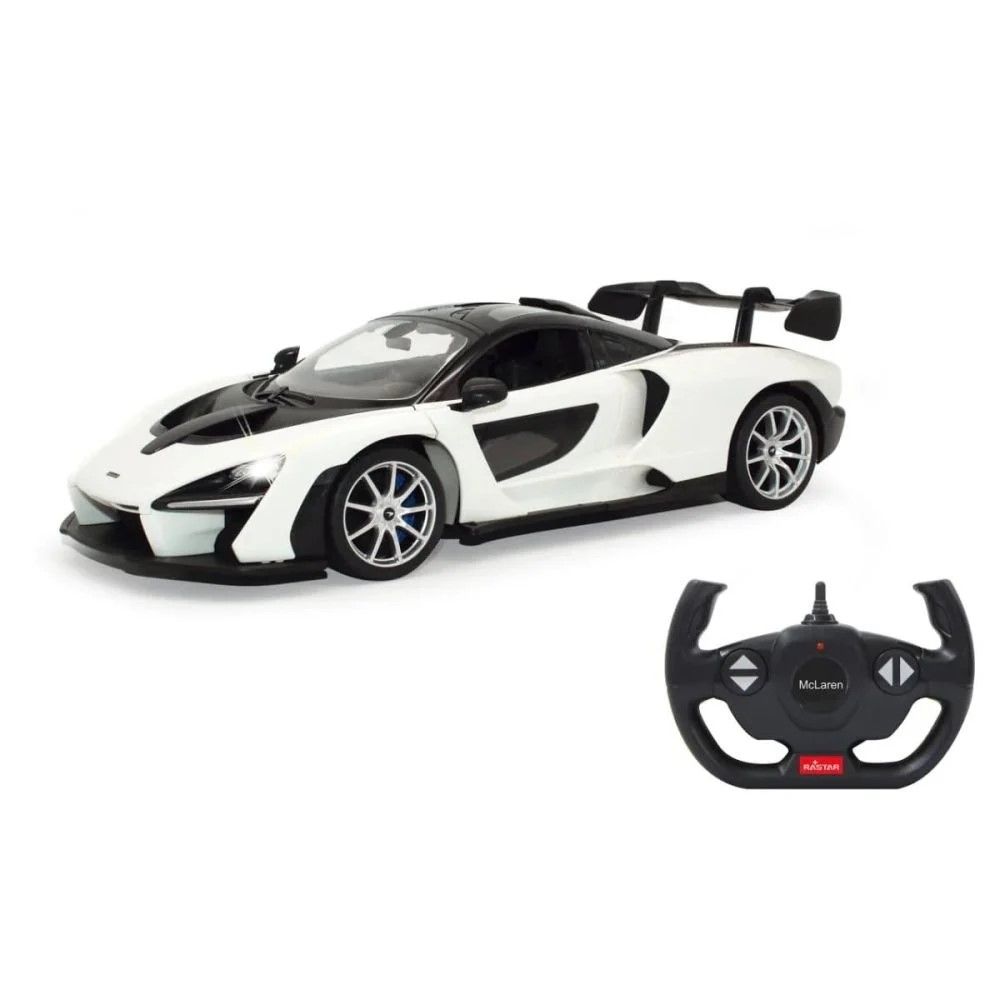 MASINA CU TELECOMANDA MCLAREN SENNA ALB SCARA 1 LA 14