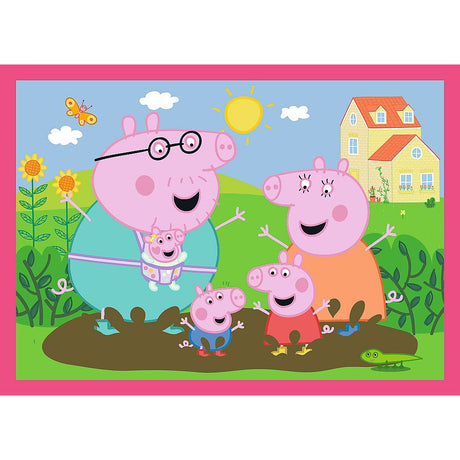 PUZZLE TREFL 4IN1 PEPPA PIG IUBESTE AVENTURILE