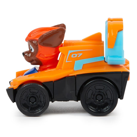 PATRULA CATELUSILOR PUP SQUAD RACERS VEHICUL METALIC ZUMA SCARA 1:55