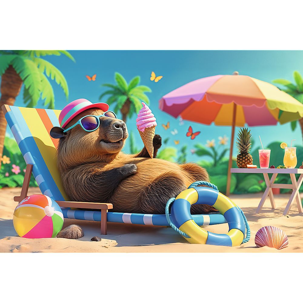 PUZZLE TREFL 100 RELAXARE IN STIL CAPIBARA