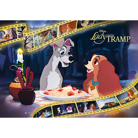 PUZZLE TREFL 1000 PREMIUM PLUS DISNEY DOAMNA SI VAGABONDUL