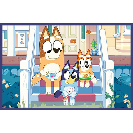 PUZZLE TREFL 2X24 BLUEY DISTRACTIE CU BLUEY