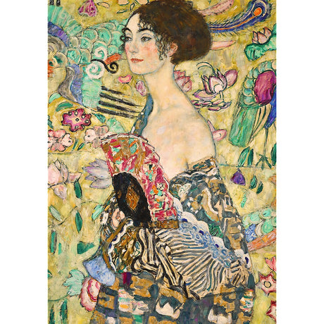 PUZZLE TREFL 1000 ART COLLECTION GUSTAV KLIMT DOAMNA CU EVANTAI