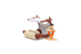 JADA SET MASINUTA METALICA FLINTMOBILUL SCARA 1:32 SI FIGURINA FRED FLINTSTONE