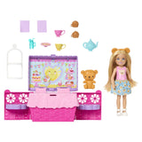 BARBIE FAMILY AND FRIENDS SET CLUBUL LUI CHELSEA PETRECERE CU CEAI SURPRIZA