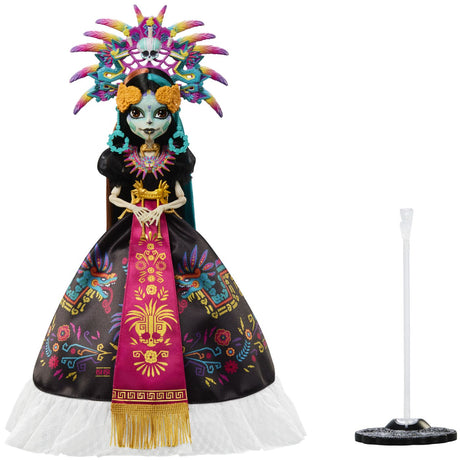 MONSTER HIGH SKULLECTOR PAPUSA SKELITA CALAVERAS EDITIA DIA DE MUERTOS