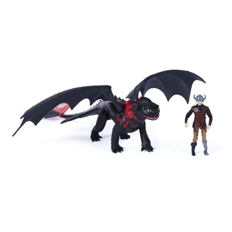 CUM SA ITI DRESEZI DRAGONUL INCERCAREA FLACARII SET DRAGON TOOTLESS SI FIGURINA HICCUP