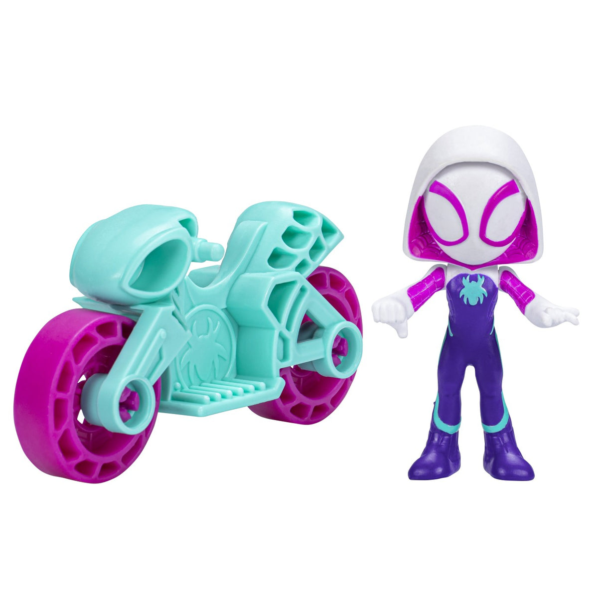 SPIDERMAN SET MOTOCICLETA SI FIGURINA GHOST SPIDER 6CM