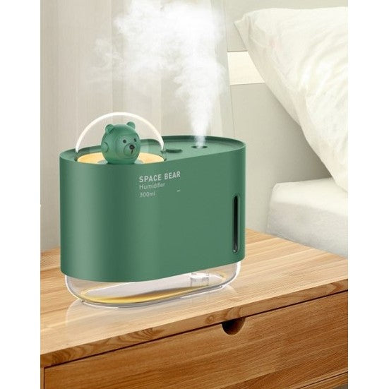 Umidificator Urs Spatial, Vivimall, 300 ml, verde - vivimall.ro