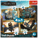 PUZZLE TREFL 4IN1 CUM SA ITI DRESEZI DRAGONUL ZILELE DRAGONULUI