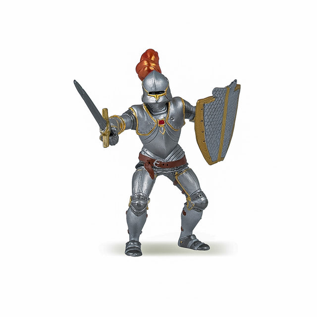 PAPO FIGURINA CAVALER IN ARMURA ROSIE
