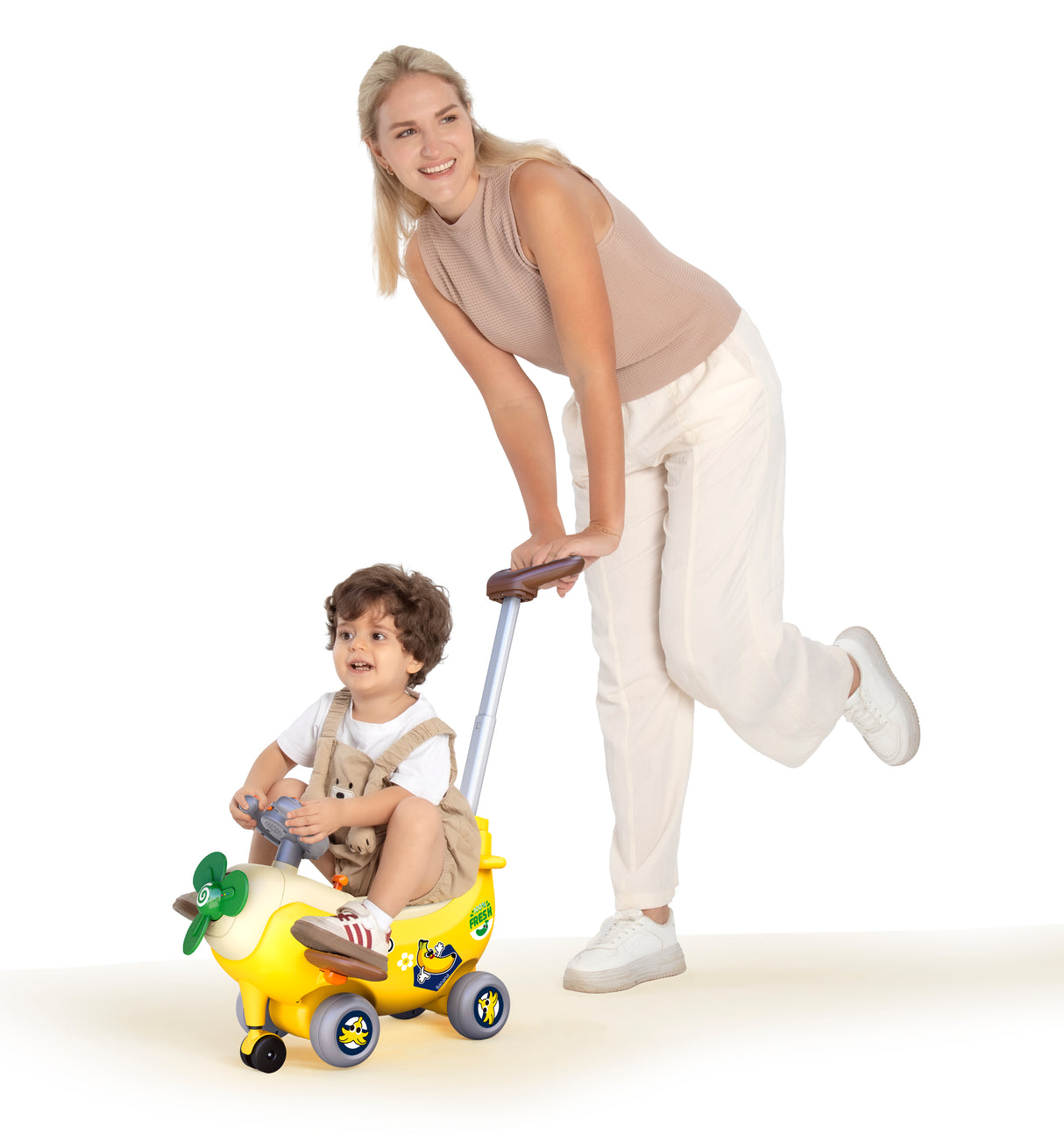 AVION INTERACTIV 4 IN 1 RIDE ON SI MANER DE IMPINGERE BANANA