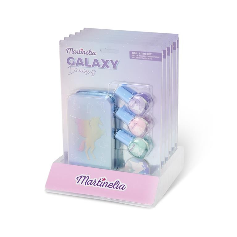 MARTINELIA GALAXY DREAMS SET 3 LACURI DE UNGHII SI CUTIE DE DEPOZITARE