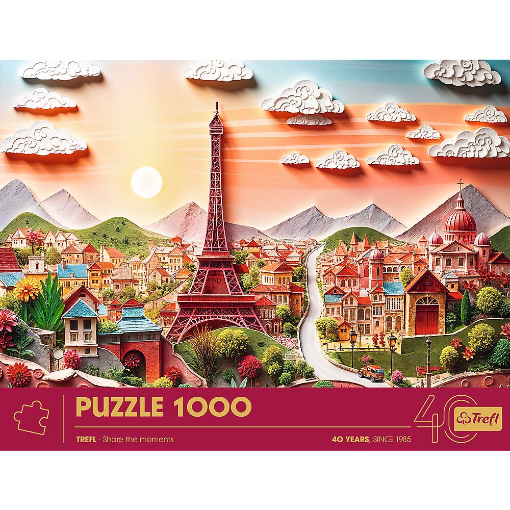 PUZZLE TREFL 1000 EDITIA ANIVERSARA 40 DE ANI 3D PARIS