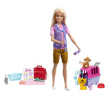 BARBIE YOU CAN BE SET PAPUSA CU DOUA ANIMALUTE DIN JUNGLA