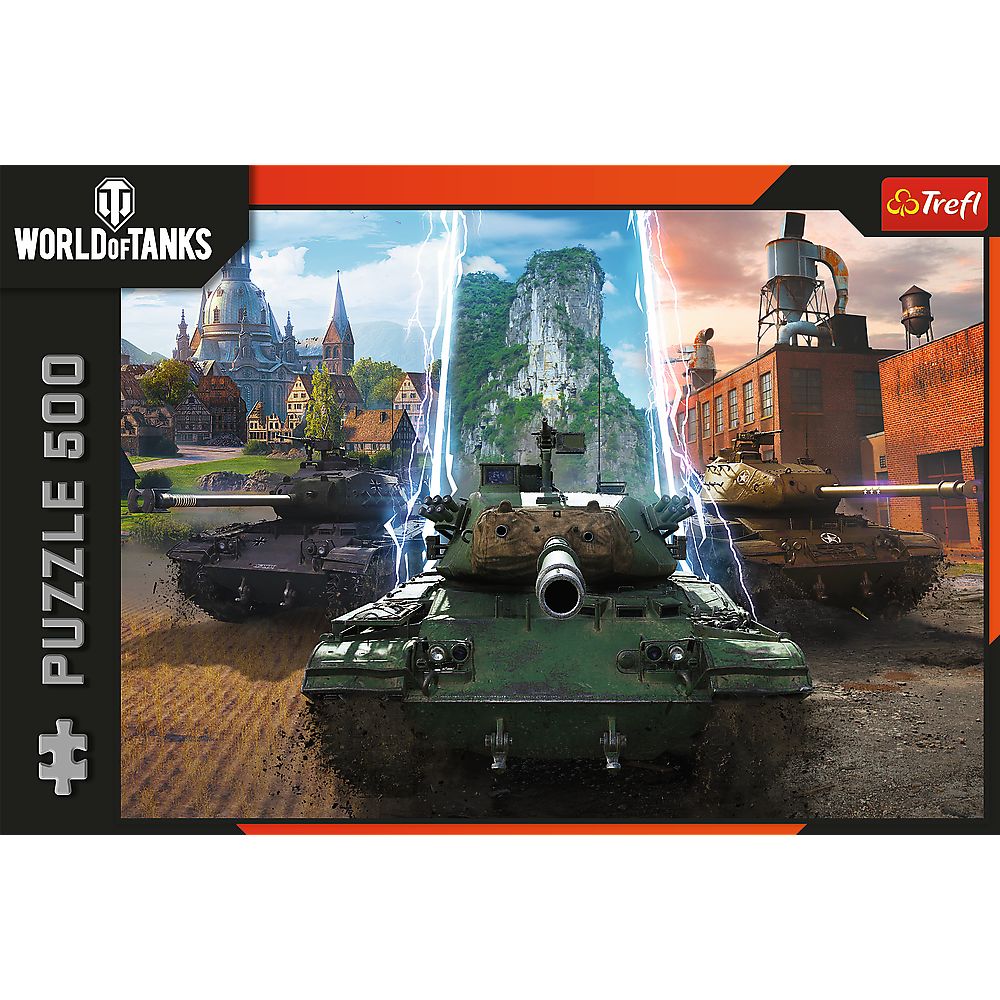 PUZZLE TREFL 500 WORLD OF TANKS TIMP PENTRU ACTIUNE