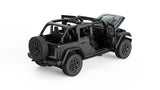 MASINUTA METALICA JEEP WRANGLER RUBICON 4XE NEGRU CU SCARA 1 LA 32