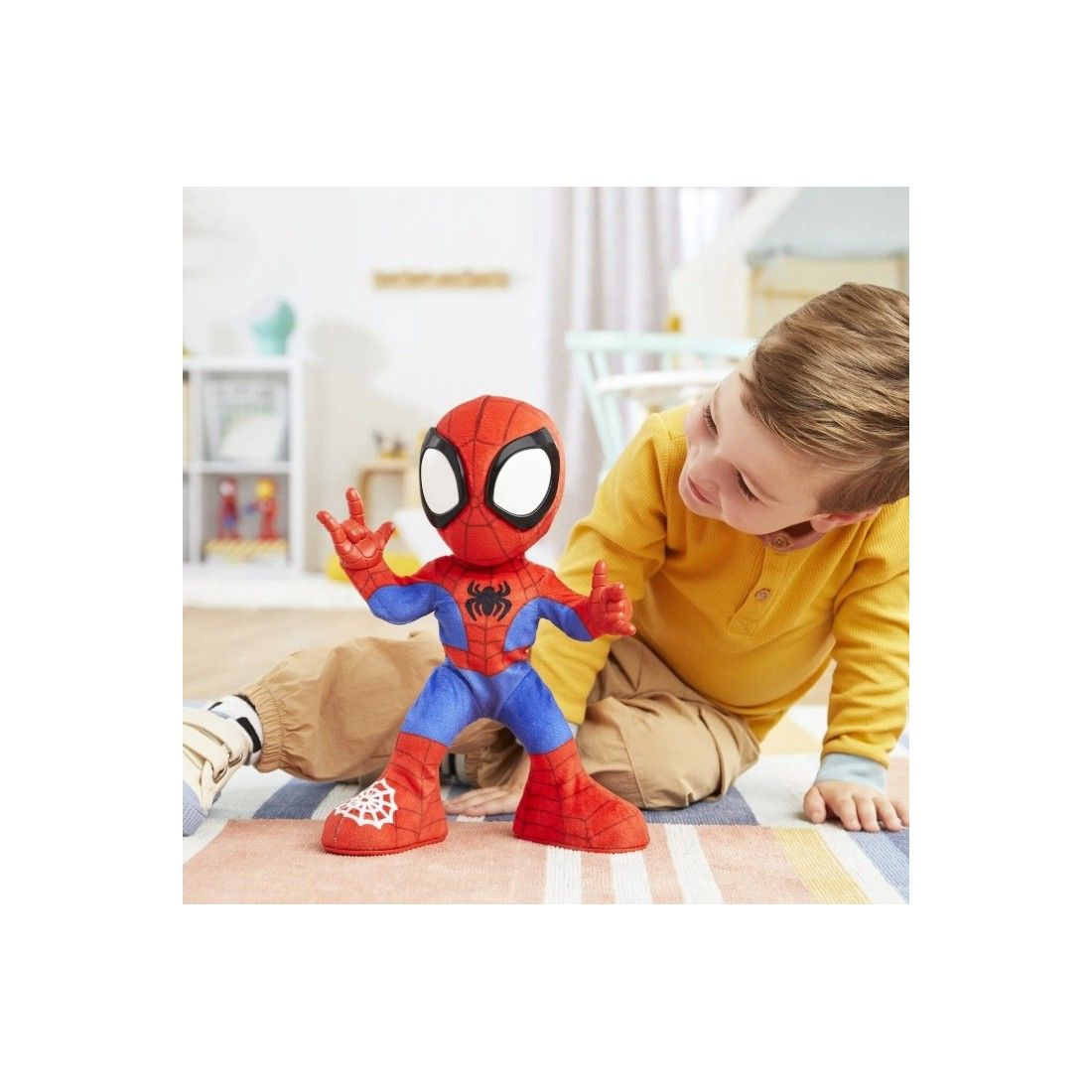 SPIDEY SI PRIETENII LUI UIMITORI MARVEL FIGURINA SPIDEY DE PLUS INTERACTIVA